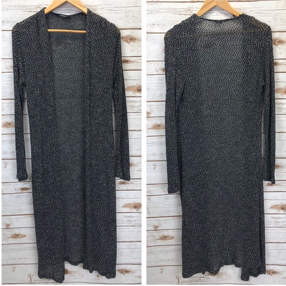 Ambiance Sweaters - Ambiance Gray Duster Sweater Sz L ::QQ14
